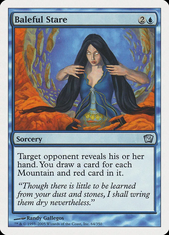 2005 Ninth Edition Baleful Stare uncommon #64 uncommon card image