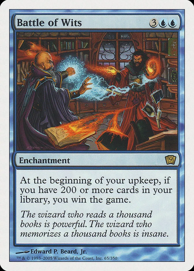 2005 Ninth Edition Battle of Wits #65 rare card image