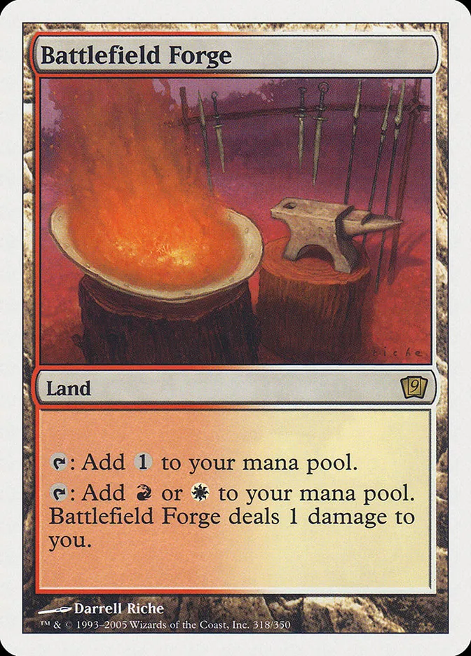 2005 Ninth Edition Battlefield Forge #318 rare card image