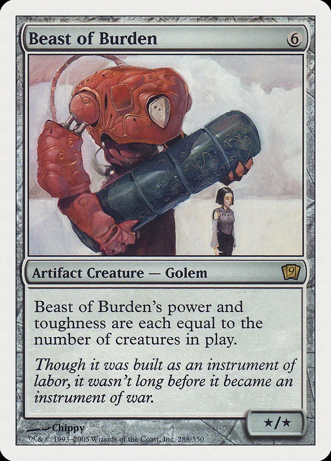 2005 Ninth Edition Beast of Burden #288 rare card image