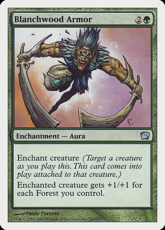 2005 Ninth Edition Blanchwood Armor #232 uncommon card image