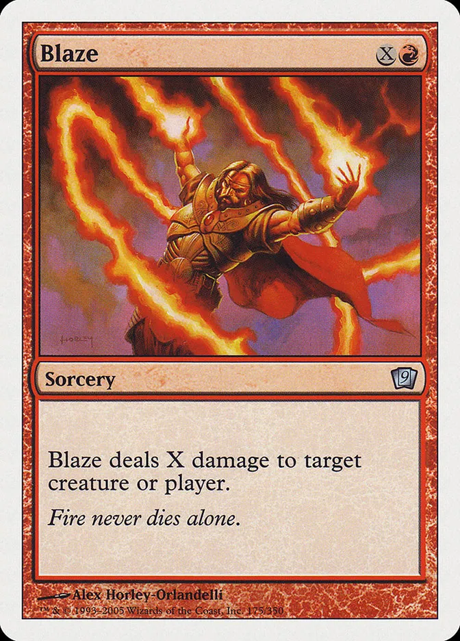 2005 Ninth Edition Blaze uncommon #175 uncommon card image