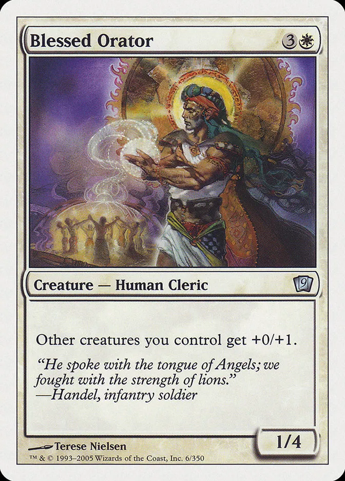 2005 Ninth Edition Blessed Orator uncommon #6 uncommon card image