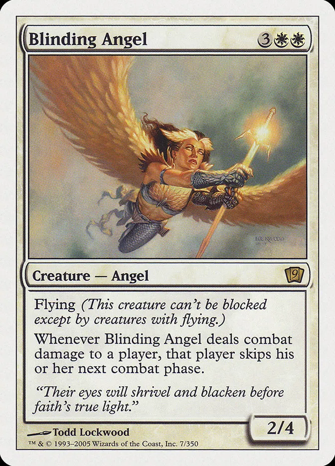 2005 Ninth Edition Blinding Angel #7 rare card image
