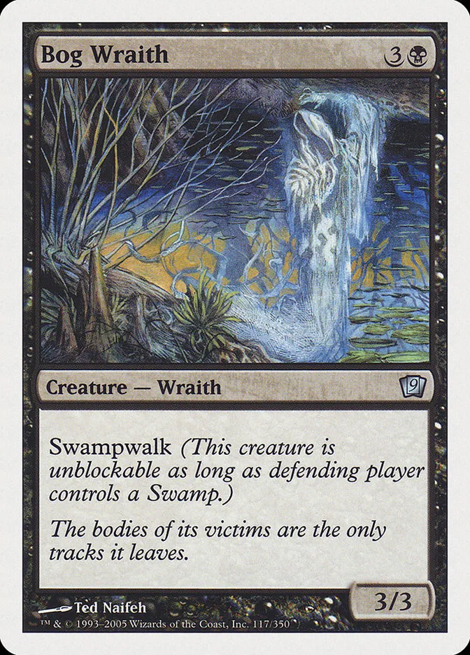 2005 Ninth Edition Bog Wraith uncommon #117 uncommon card image