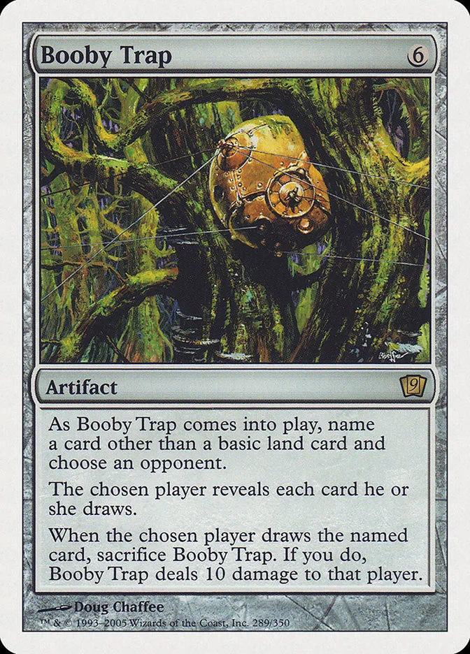 2005 Ninth Edition Booby Trap #289 rare card image