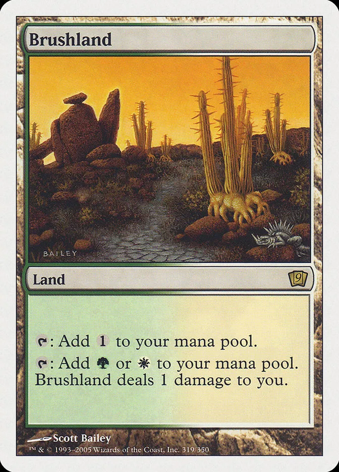 2005 Ninth Edition Brushland #319 rare card image