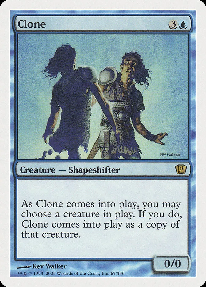 2005 Ninth Edition Clone rare #67 rare card image