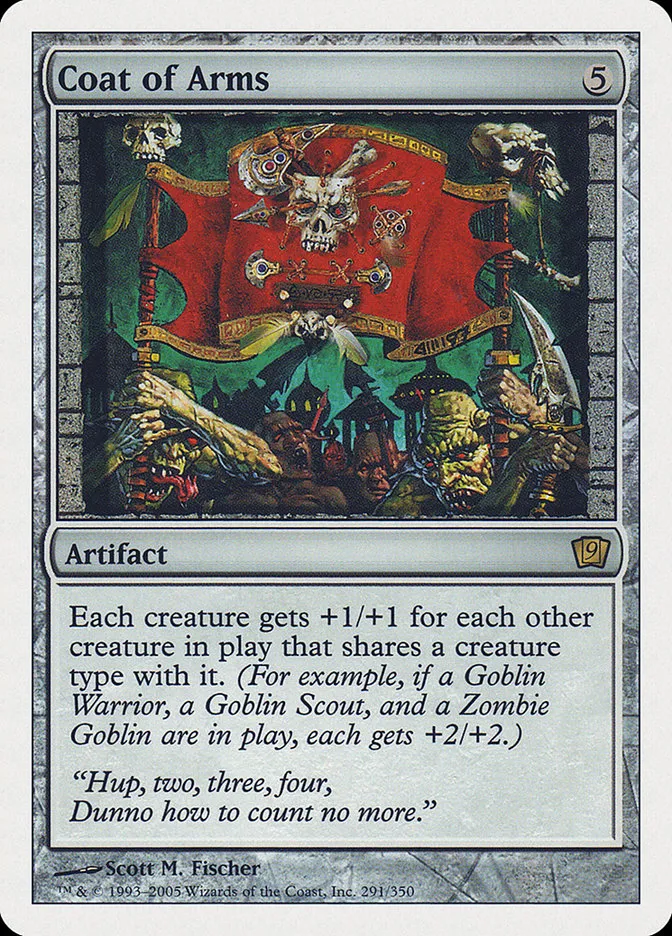 2005 Ninth Edition Coat of Arms #291 rare card image