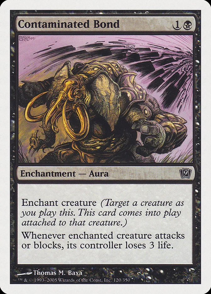 2005 Ninth Edition Contaminated Bond common #120 common card image