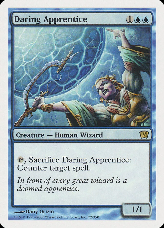 2005 Ninth Edition Daring Apprentice rare #72 rare card image