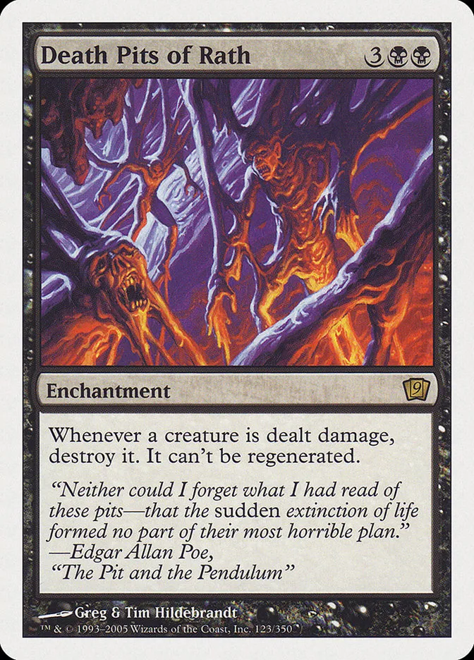 2005 Ninth Edition Death Pits of Rath #123 rare card image