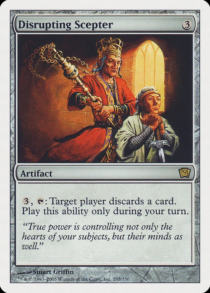 2005 Ninth Edition Disrupting Scepter rare #295 rare card image