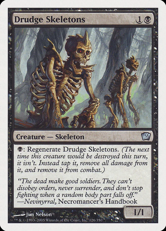 2005 Ninth Edition Drudge Skeletons #126 uncommon card image