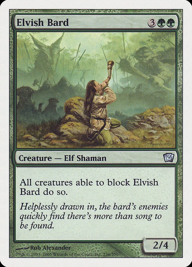 2005 Ninth Edition Elvish Bard uncommon #236 uncommon card image