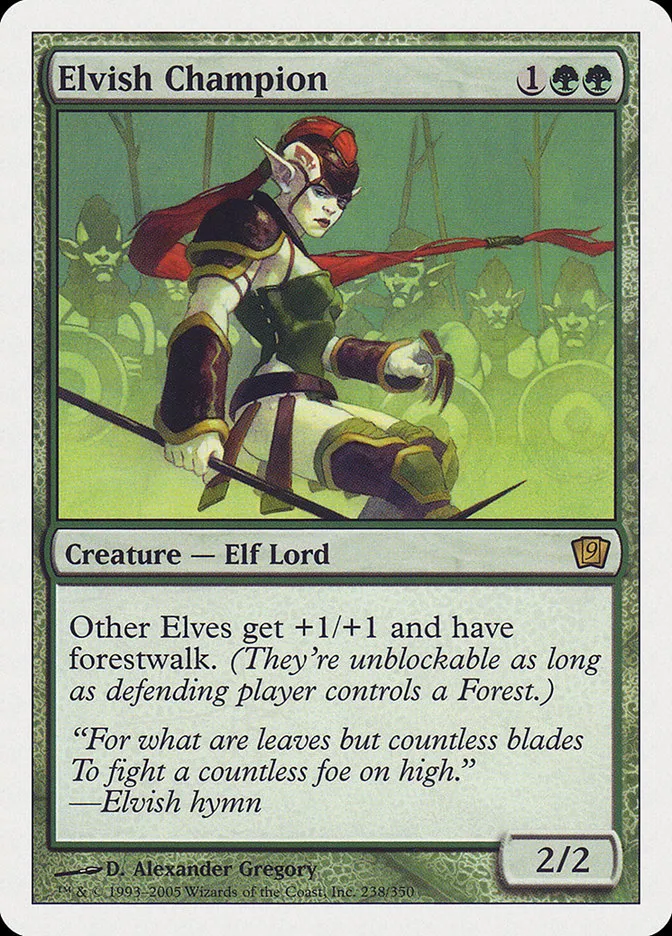 2005 Ninth Edition Elvish Champion #238 rare card image