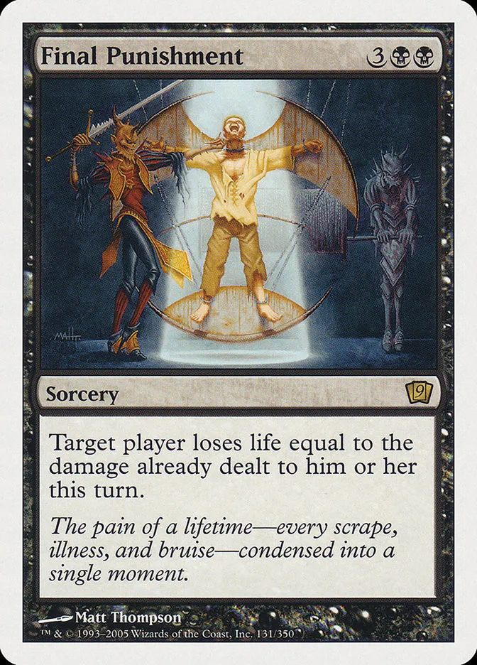 2005 Ninth Edition Final Punishment #131 rare card image