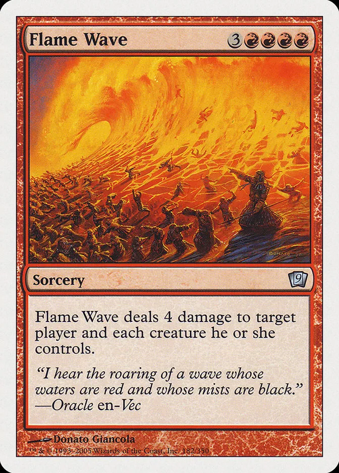 2005 Ninth Edition Flame Wave uncommon #182 uncommon card image