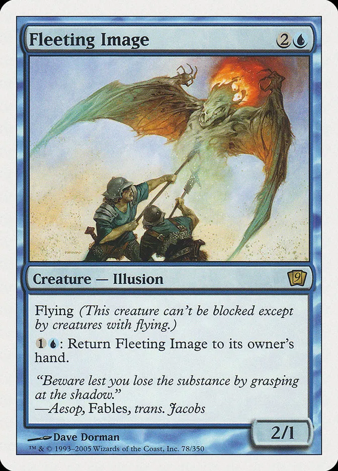 2005 Ninth Edition Fleeting Image #78 rare card image
