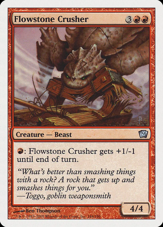 2005 Ninth Edition Flowstone Crusher uncommon #184 uncommon card image