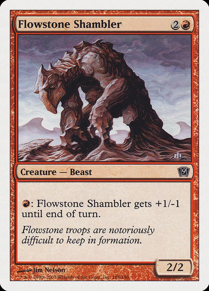2005 Ninth Edition Flowstone Shambler #185 common card image