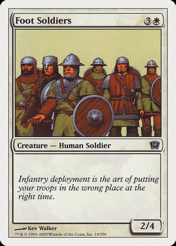 2005 Ninth Edition Foot Soldiers #14 common card image