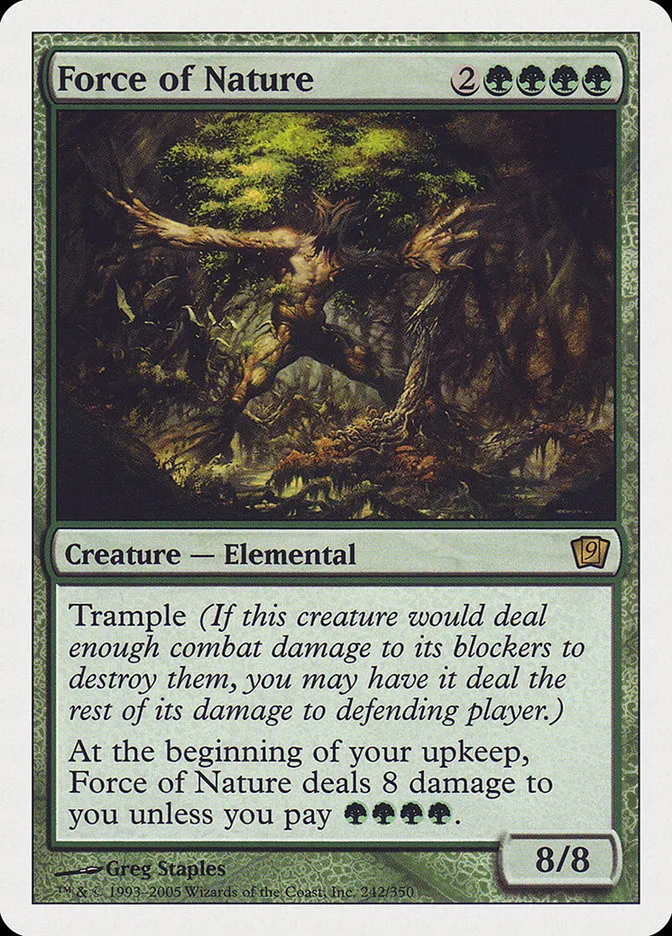 2005 Ninth Edition Force of Nature #242 rare card image