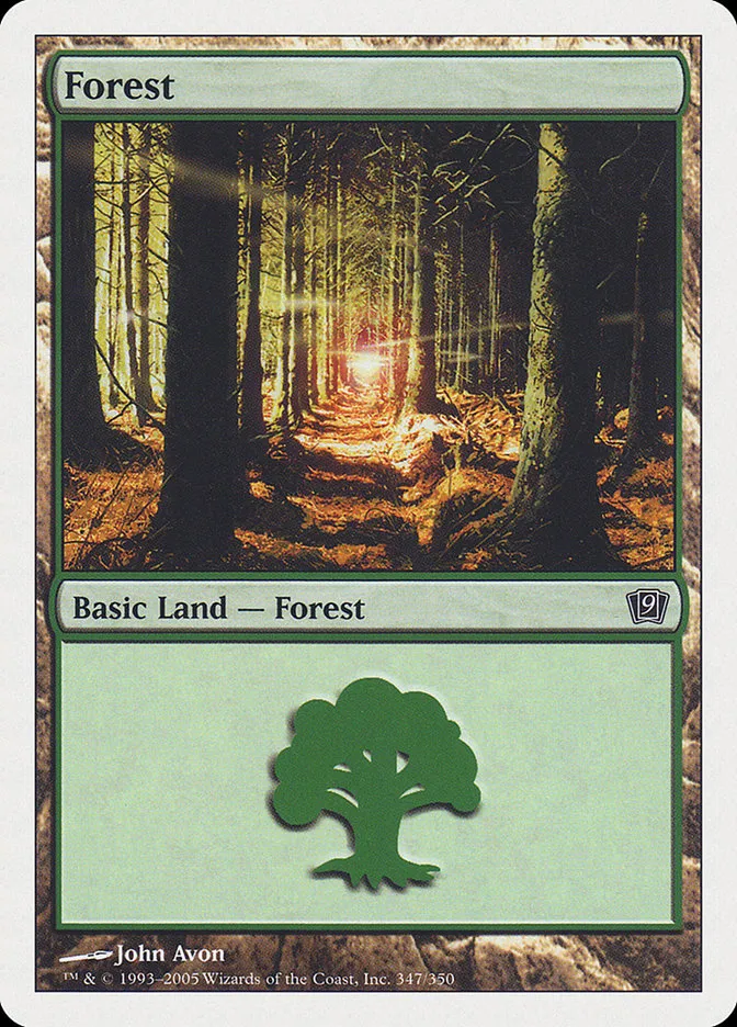 2005 Ninth Edition Forest common #347 common card image
