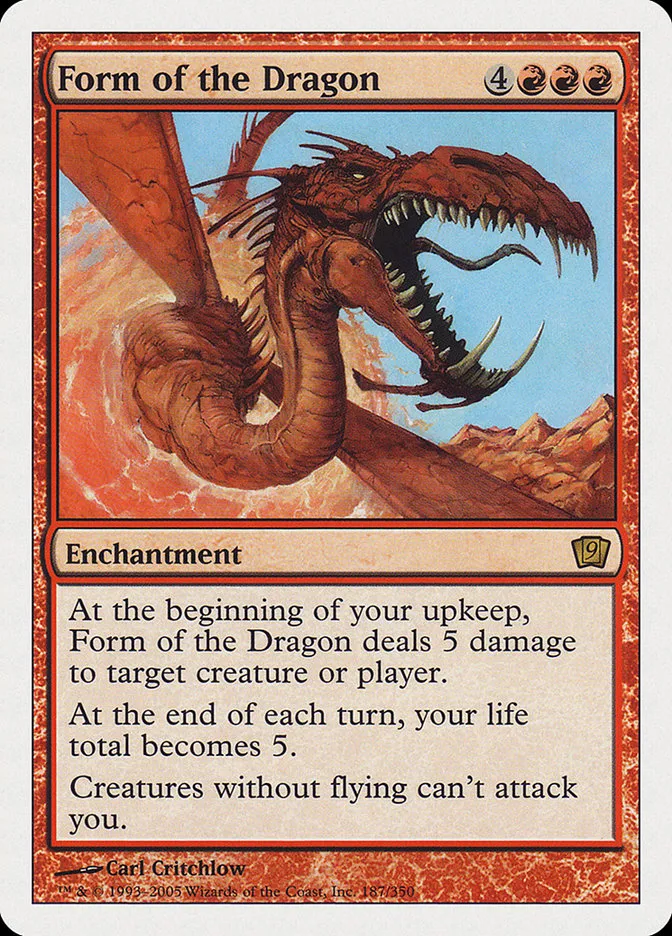 2005 Ninth Edition Form of the Dragon #187 rare card image