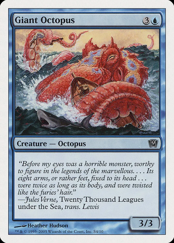 2005 Ninth Edition Giant Octopus #S4 common card image