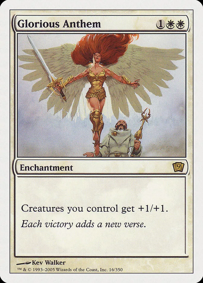 2005 Ninth Edition Glorious Anthem #16 rare card image