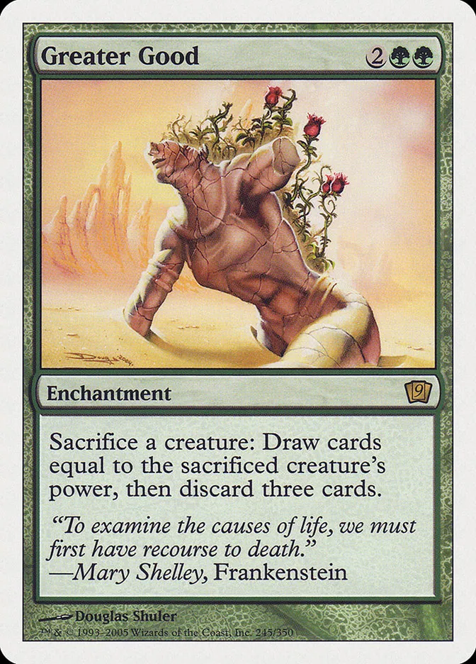2005 Ninth Edition Greater Good #245 rare card image