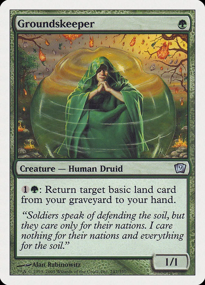 2005 Ninth Edition Groundskeeper uncommon #247 uncommon card image