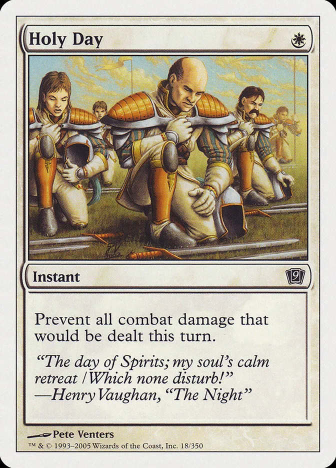 2005 Ninth Edition Holy Day common #18 common card image