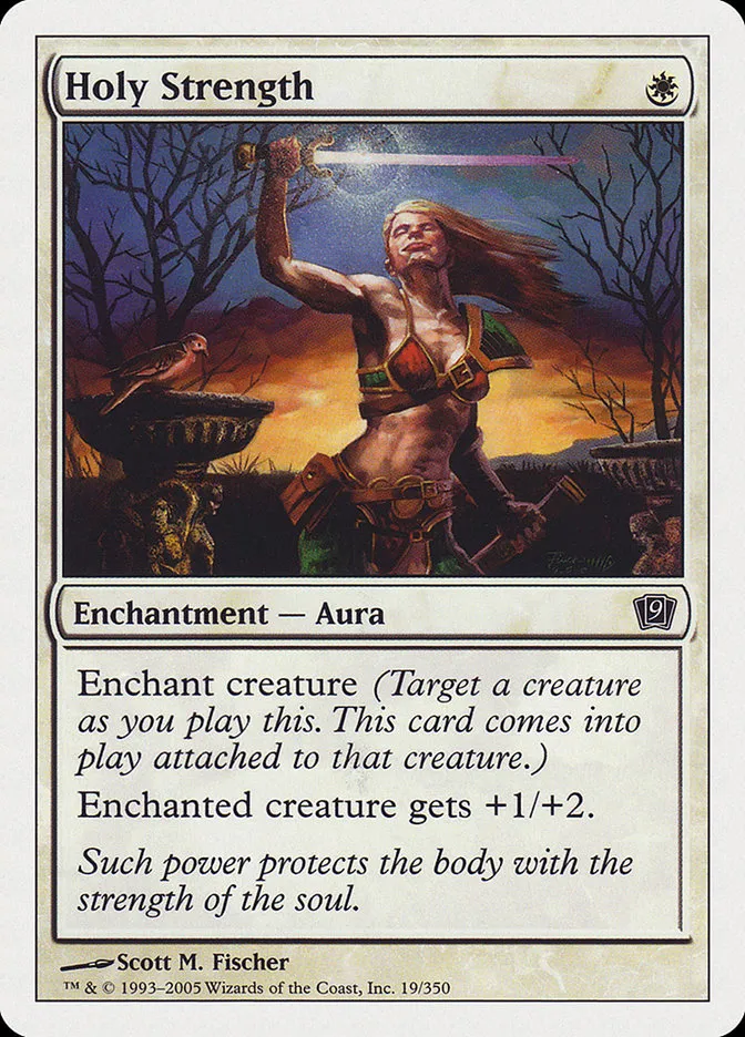 2005 Ninth Edition Holy Strength common #19 common card image