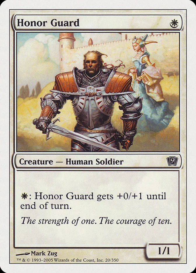 2005 Ninth Edition Honor Guard common #20 common card image