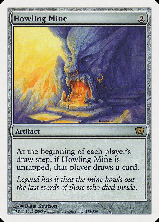 2005 Ninth Edition Howling Mine #298 rare card image