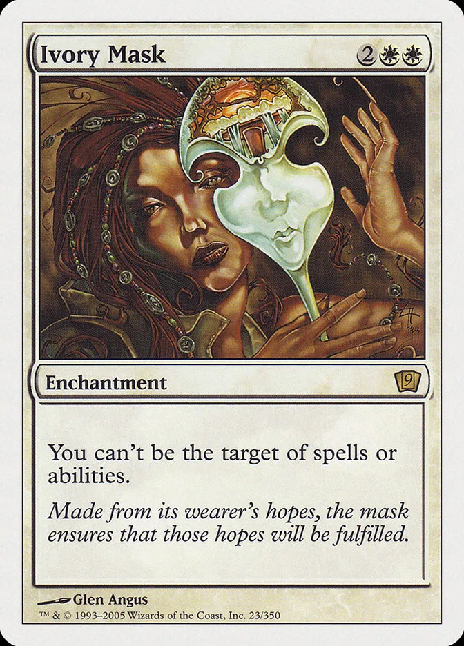 2005 Ninth Edition Ivory Mask #23 rare card image