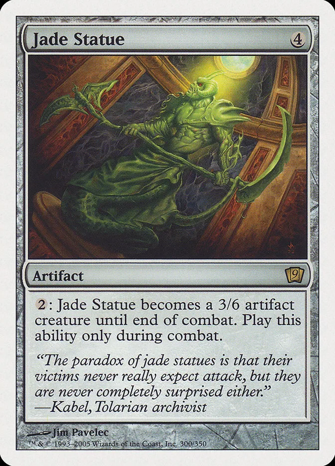 2005 Ninth Edition Jade Statue #300 rare card image