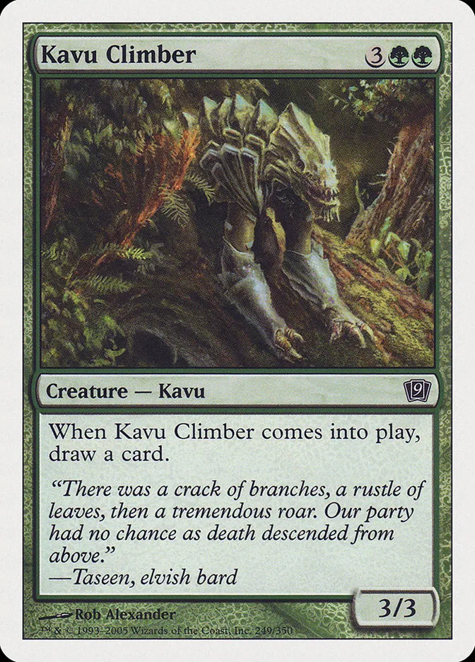 2005 Ninth Edition Kavu Climber common #249 common card image