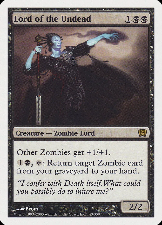 2005 Ninth Edition Lord of the Undead #143 rare card image