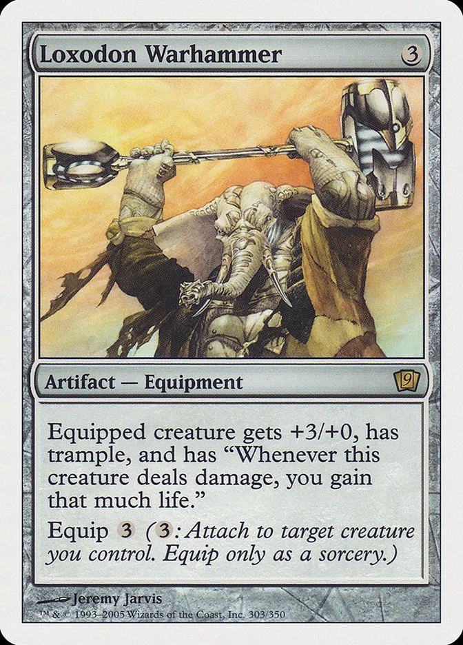 2005 Ninth Edition Loxodon Warhammer #303 rare card image