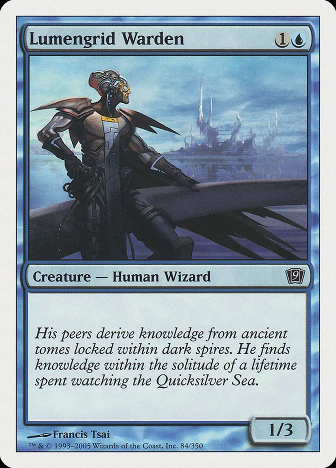 2005 Ninth Edition Lumengrid Warden common #84 common card image
