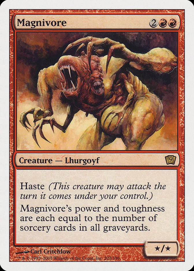 2005 Ninth Edition Magnivore #202 rare card image