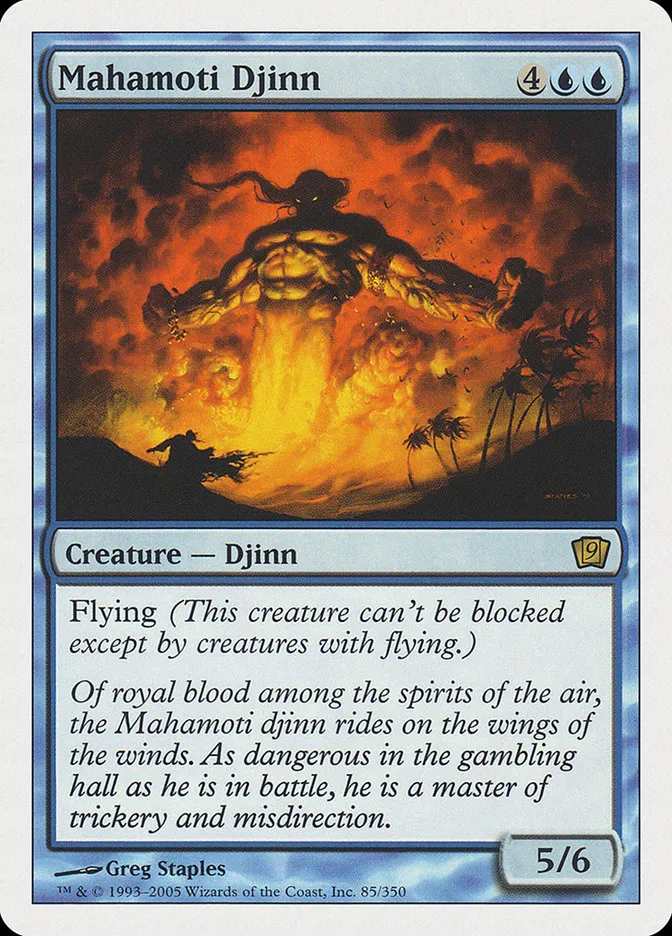 2005 Ninth Edition Mahamoti Djinn #85 rare card image