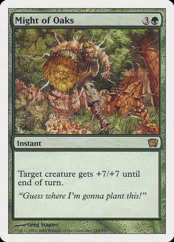 2005 Ninth Edition Might of Oaks #255 rare card image