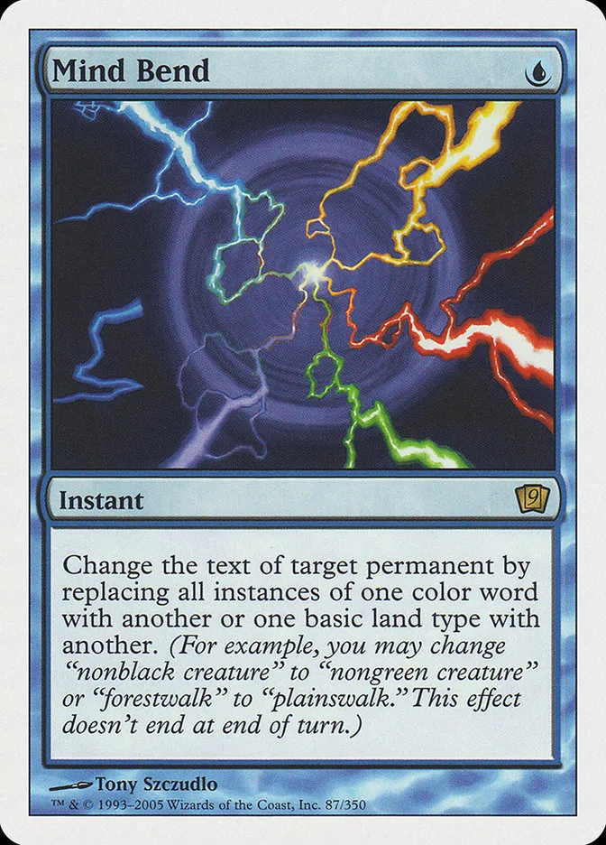 2005 Ninth Edition Mind Bend rare #87 rare card image