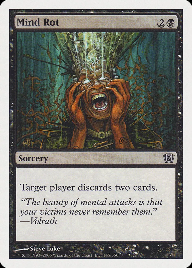 2005 Ninth Edition Mind Rot common #145 common card image