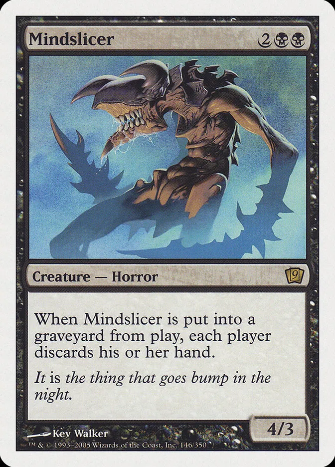 2005 Ninth Edition Mindslicer #146 rare card image