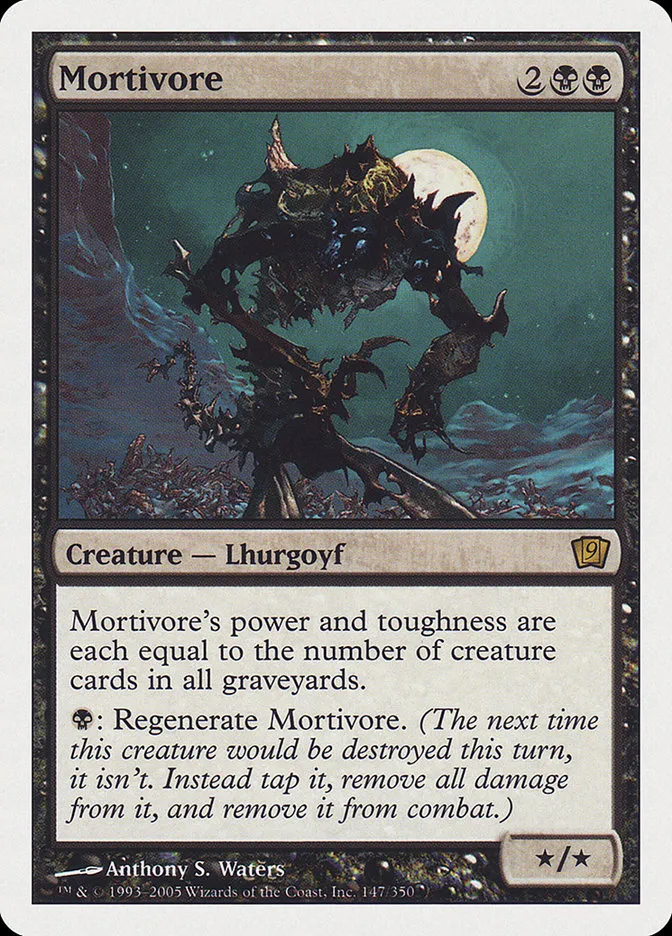2005 Ninth Edition Mortivore #147 rare card image
